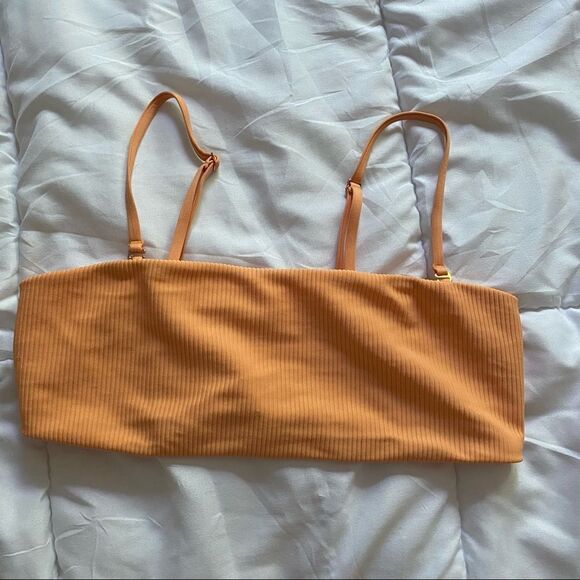 Frankie’s Bikinis Scarlett Ribbed Top in Sunrise - Picture 8 of 11